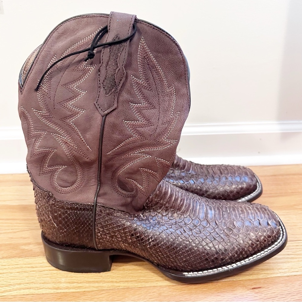 CODY JAMES MEN'S EXOTIC SNAKE WESTERN BOOTS - BROAD SQUARE TOE - Picture 8 of 11